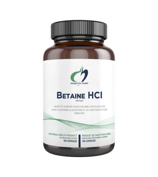 Designs for Health: Betaine HCL (120 caps)