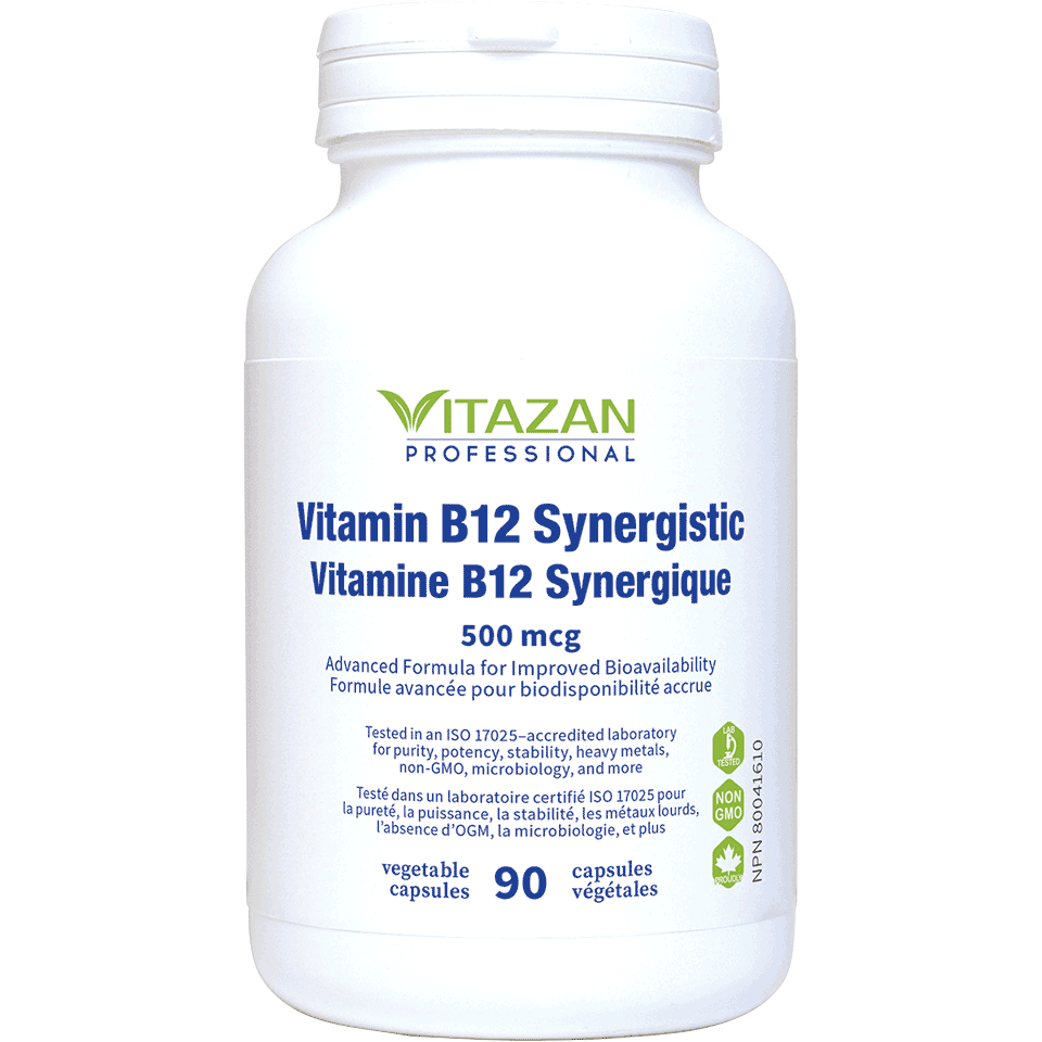 Vitazan: B12 Synergistic - 500 mcg (90 caps) *SO*