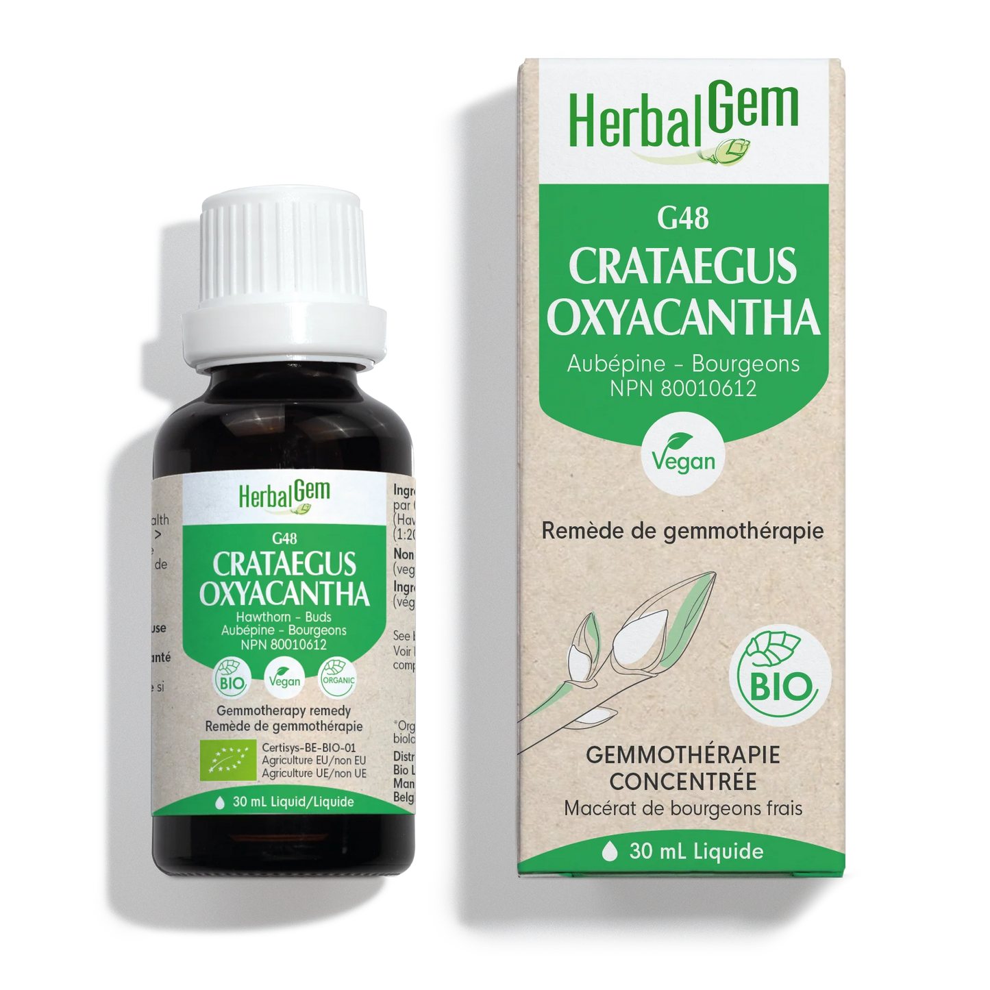 HerbalGem: Crataegus Oxyacantha (30ml)