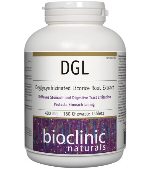 Bioclinic Naturals: DGL 400 mg (180 tablets)