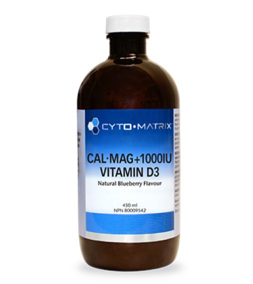 Cyto-Matrix: Cal Mag +1000IU Vitamin D3 Liquid (450 ml)