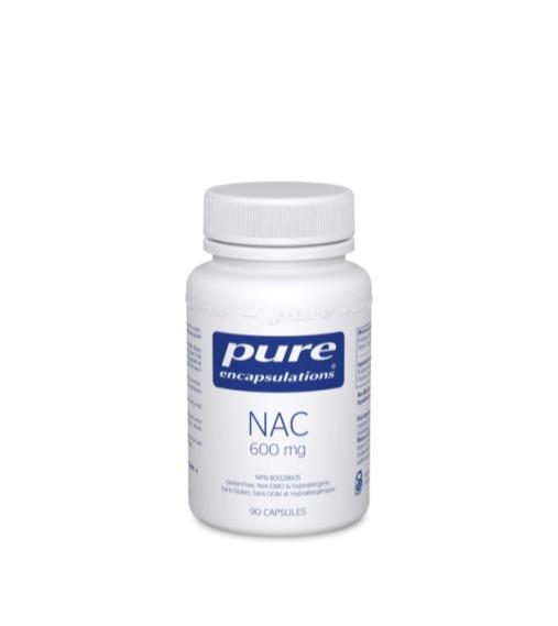 Pure Nac Pure Encapsulations: NAC 600 mg (90 caps) – Somerset Health & Wellness ...